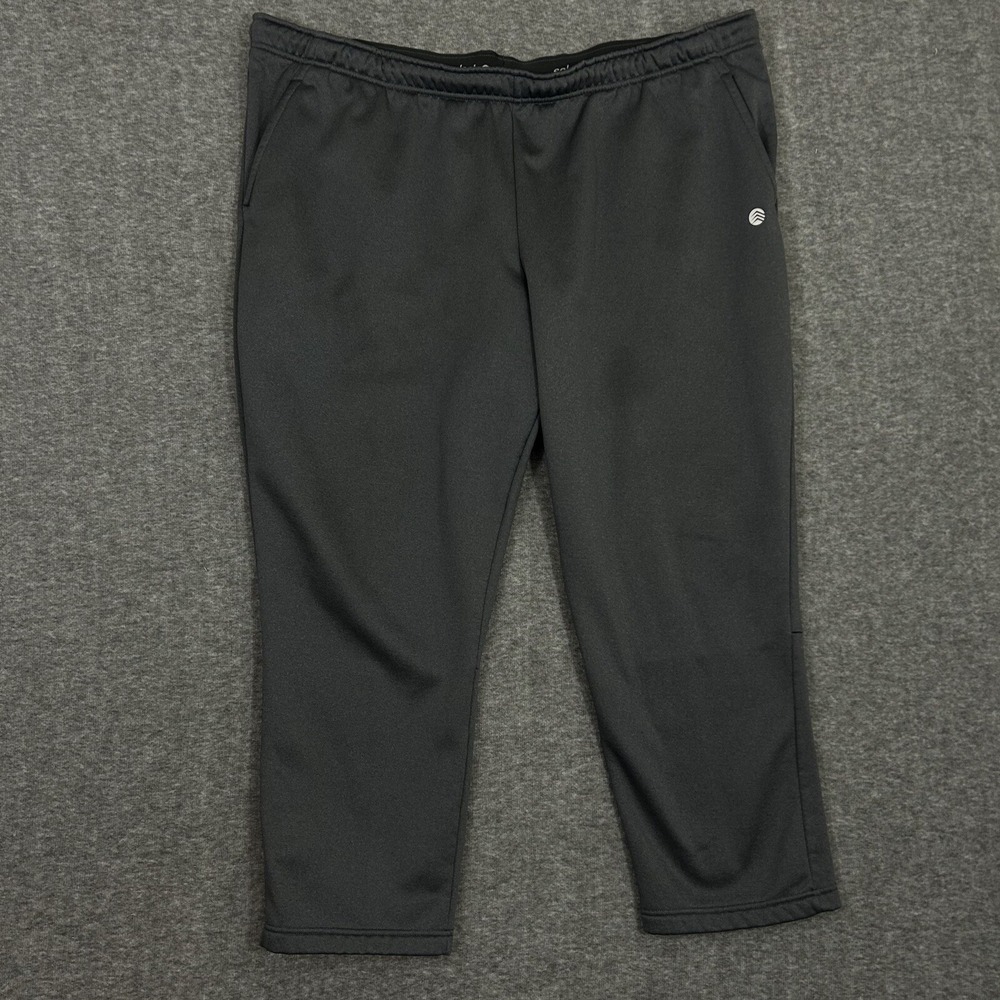 Solaris Active Sweatpants Men's 3XB Grey Charcoal Microfleece‎ Warmup Pants
